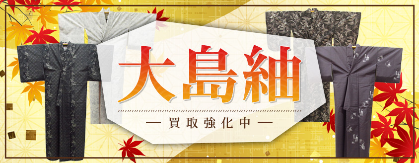 大島紬 買取強化中 2024年 9月1日～9月30日