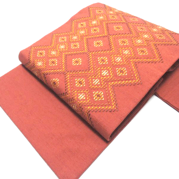宮平初子工房の琉球古代織で織られた名古屋帯